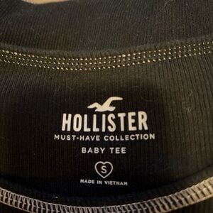 Hollister Classic Black Baby Tee